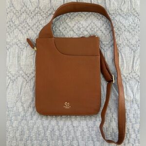 Radley London Leather Zip Around Crossbody Bag